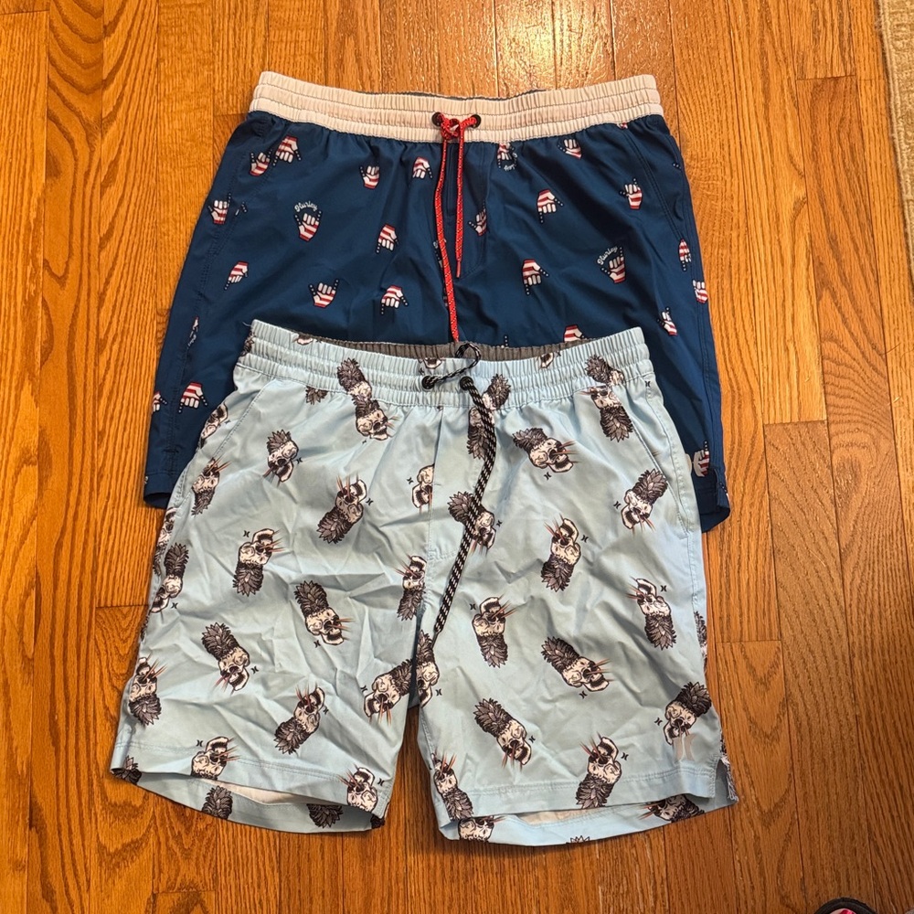2 pairs of Men’s Hurley swim trunks size M